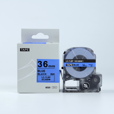 Epson LTS36BW, 36mm x 5m, niebieski druk / biały podkład, taśma zamiennik