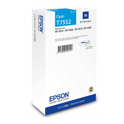 Epson T7552 XL C13T75524N błękitny (cyan) tusz oryginalna