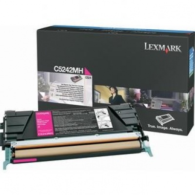 Lexmark C5242MH purpurowy (magenta) toner oryginalny