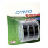 Dymo S0847730, 9mm x 3m biały druk / czarny podkład, 3 szt., taśma oryginalna