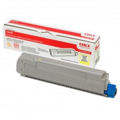 OKI 43487709 żółty (yellow) toner oryginalny