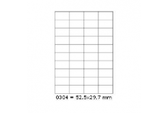Samoprzylepne etykiety 52,5 x 29,7 mm, 40 etykiet, A4, 100 arkuszy