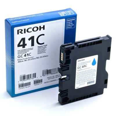 Ricoh GC41HC 405762 błekitny (cyan) oryginalna kartridż żelowy