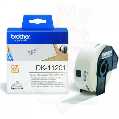 Brother DK-11201, 29mm x 90mm, etykiety papierowe oryginalne