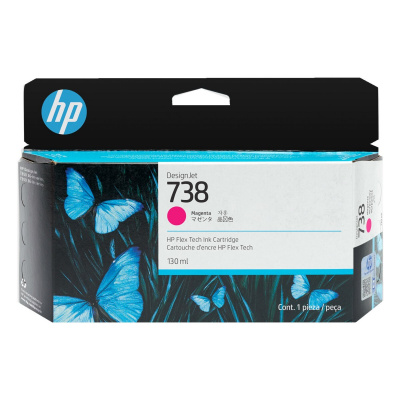 HP 738 498N6A purpurowy (magenta) tusz oryginalna