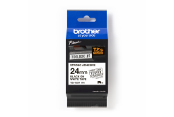 Brother TZ-S251 / TZe-S251, 24mm x 8m, czarny druk / biały podkład, taśma oryginalna