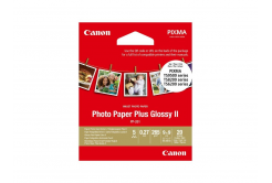 Canon Photo Paper Plus II 2311B070, 265 g/m2, 3.5x3.5", 8.89x8.89cm, 20szt., błyszczący, kwadrat, biały, papier fotograficzny