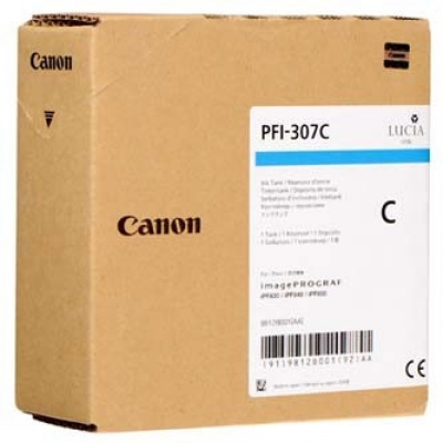 Canon PFI-307C, 9812B001 błękitny (cyan) tusz oryginalna