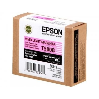 Epson T580B00 jasno purpurowy (light magenta) tusz oryginalna