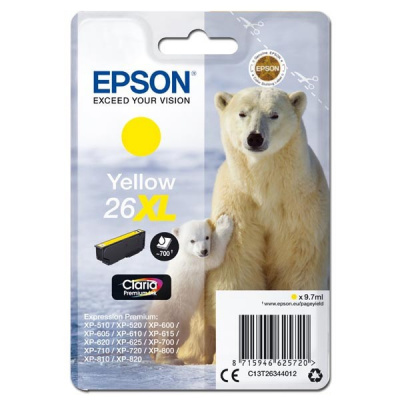 Epson 26XL T2634 żółty (yellow) tusz oryginalna
