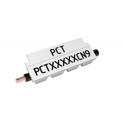 Partex PCT40018CN9, 3,3-4,0mm, 18mm, biały, 800szt., znaczniki z klipsem ciągłym