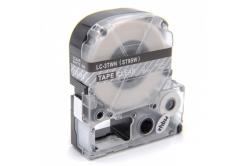 Epson LC-ST9SW, 9mm x 8m, biały druk / przezroczysty podkład, taśma zamiennik