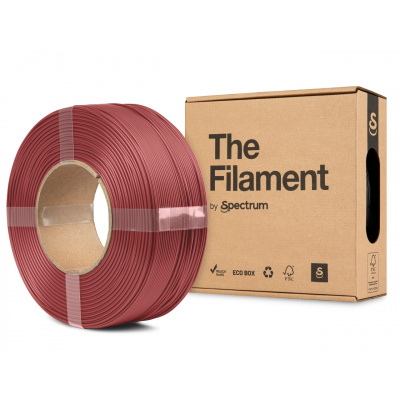 "The Filament" by Spectrum TF-24162, ReFill, PLA Matte, 1,75mm, 1000g, Czerwony (October red)