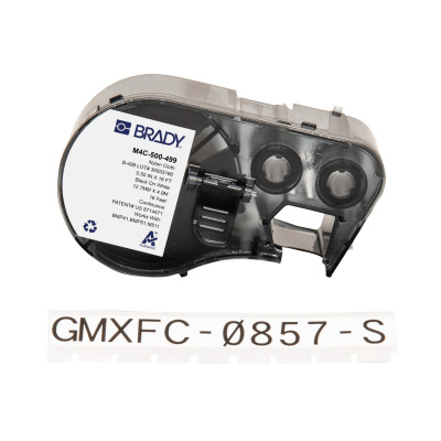 Brady M4C-500-499 / 170794, 12.70 mm x 4.88 m, Nylon, czarny druk / biały podkład
