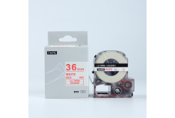 Epson LK-SS36RW, 36mm x 9m, czerwony druk / biały podkład, taśma zamiennik