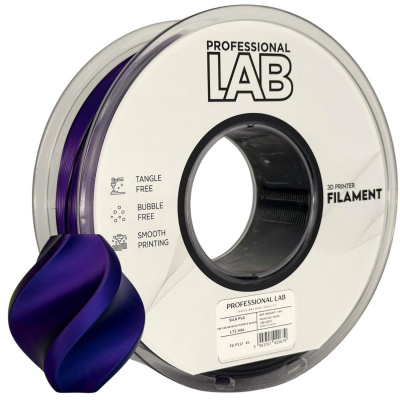 Professional Lab FG-P117-E1, 3D filament, PLA Silk, 1,75mm, 1000g,  Tri Color, Wielokolorowy (Blue, Purple, Black)