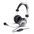 Genius HS-04SU, słuchawki z mikrofonem, regulacja głośności, czarno-srebrne, jack 3,5 mm