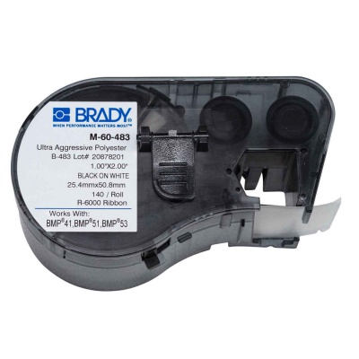 Brady M-60-483 / 131599, etykiety 25.40 mm x 50.80 mm