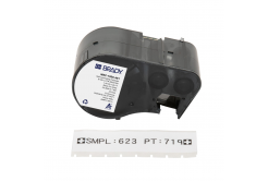 Brady M5C-1000-461 / 170876, 25.40 mm x 7.62 m, Poliester, czarny druk / biały podkład