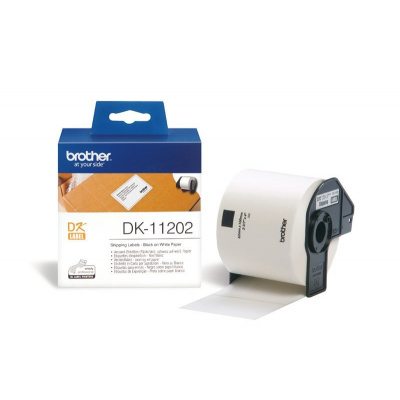 Brother DK-11202, 62mm x 100mm, etykiety papierowe oryginalne