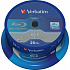 VERBATIM BD-R SL Datalife (opakowanie 25 szt.)Blu-Ray/Spindle/6x/25GB BIAŁO-NIEBIESKA POWIERZCHNIA