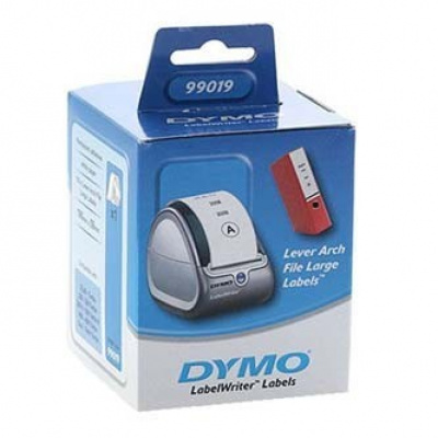 Dymo 99019, S0722480, 190mm x 59mm, białe etykiety papierowe oryginalne