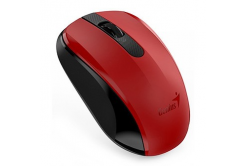 Genius Mysz NX-8008S 31030028401, 1200DPI, 2.4 [GHz], Optyczne, 3 przyciski, Bezprzewodowa USB, czerwony, 1 szt. AA