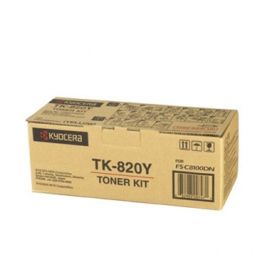 Kyocera Mita TK-820Y żółty (yellow) toner oryginalny