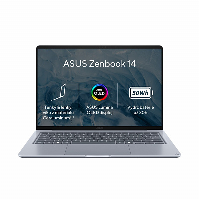 ASUS Zenbook 14/UX3480QA-OLED077W/Snapdragon X X1 26 100/14"/WUXGA/16GB/512GB/Adreno/W11H/Niebieski/2R