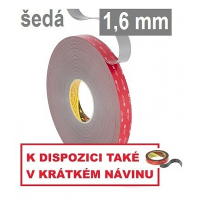 3M VHB™ GPH-160GF Oboustranně silně lepicí páska, tl. 1,6 mm 19 mm x 33 m