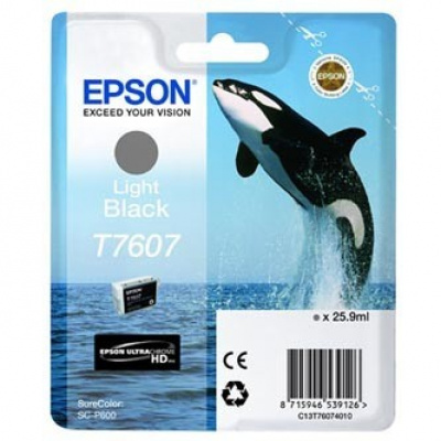 Epson T7607 T76074010 jasno czarna (light black) tusz oryginalna