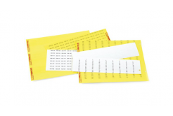 Partex štítky PF-20018KT49, 9,5 x 17,5 mm, żółto-białe, 352 szt., A4 1 list