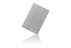 VERBATIM Externí HDD 2TB Store 'n' Go ALU Slim Portable Hard Drive USB 3.2, Silver