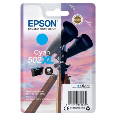 Epson 502XL T02W240 błękitny (cyan) tusz oryginalna