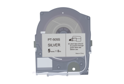 Max LM-505S, 5mm x 8m, srebrna taśma zamiennik