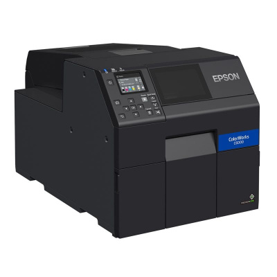 Epson ColorWorks C6000Ae (mk) C31CH76102MK, kolorowa drukarka etykiet, cutter, disp., USB, Ethernet, black