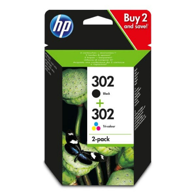 HP 302, X4D37AE multipack tusz oryginalna