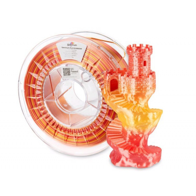 Spectrum 81017 3D filament, PLA Silk Rainbow, 1,75mm, 1000g, Wielokolorowy (Fire red)