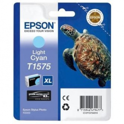 Epson T15754010 jasno błękitny (light cyan) tusz oryginalna