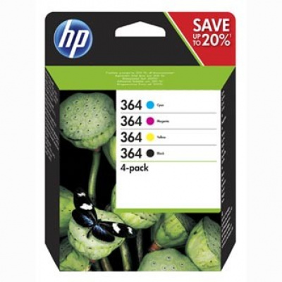 HP tusz oryginalna blistr, N9J73AE#301, No.364 Combo pack, CMYK, HP Combo-pack,B8550,C5380,D5460