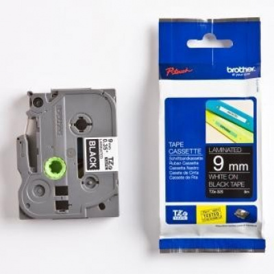Brother TZ-325 / TZe-325, 9mm x 8m, biały druk / biały podkład, taśma oryginalna