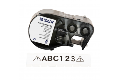 Brady M4C-750-595-CL-BK / 170825, 19.05 mm x 6.10 m, Winyl, czarny druk / przezroczysty podkład