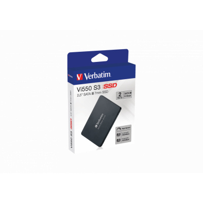 Interní disk SSD Verbatim interní SATA III, 2000GB, GB, Vi550 S3, 49354, 550 MB/s-R, 500 MB/s-W