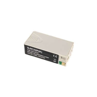 Epson S020601, SJIC22P(K) pro ColorWorszt., czarny (black) tusz zamiennik