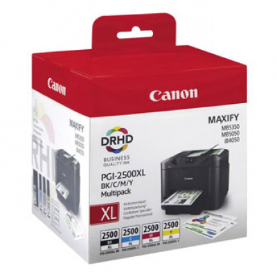 Canon originální ink PGI-2500, 9290B004, CMYK, blistr, 1295str., Canon Multi pack MAXIFY iB4050, ib4150, MB5050, MB5150, 5350, 545