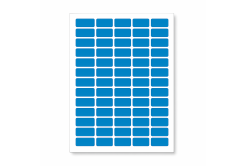 Etykiety samoprzylepne 38 x 21,2 mm, 65 etykiet, A4, 20 arkusze, niebieske