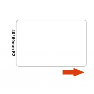 Niimbot A2A68651201, 40x60mm, 125szt., białe etykiety samoprzylepne