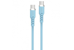 Powerton ENERGY PASTEL EDITION Kabel USB-C, 60W, 1 m, silikonowy, niebieski