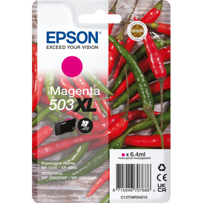 Epson 503XL T09R340 C13T09R34010 purpurowy (magenta) tusz oryginalna