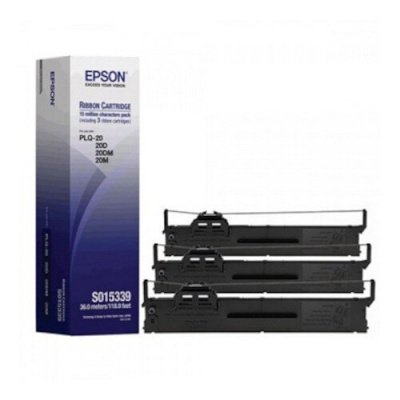 Epson C13S015339, czarny, taśma barwiąca oryginalna, 3szt.